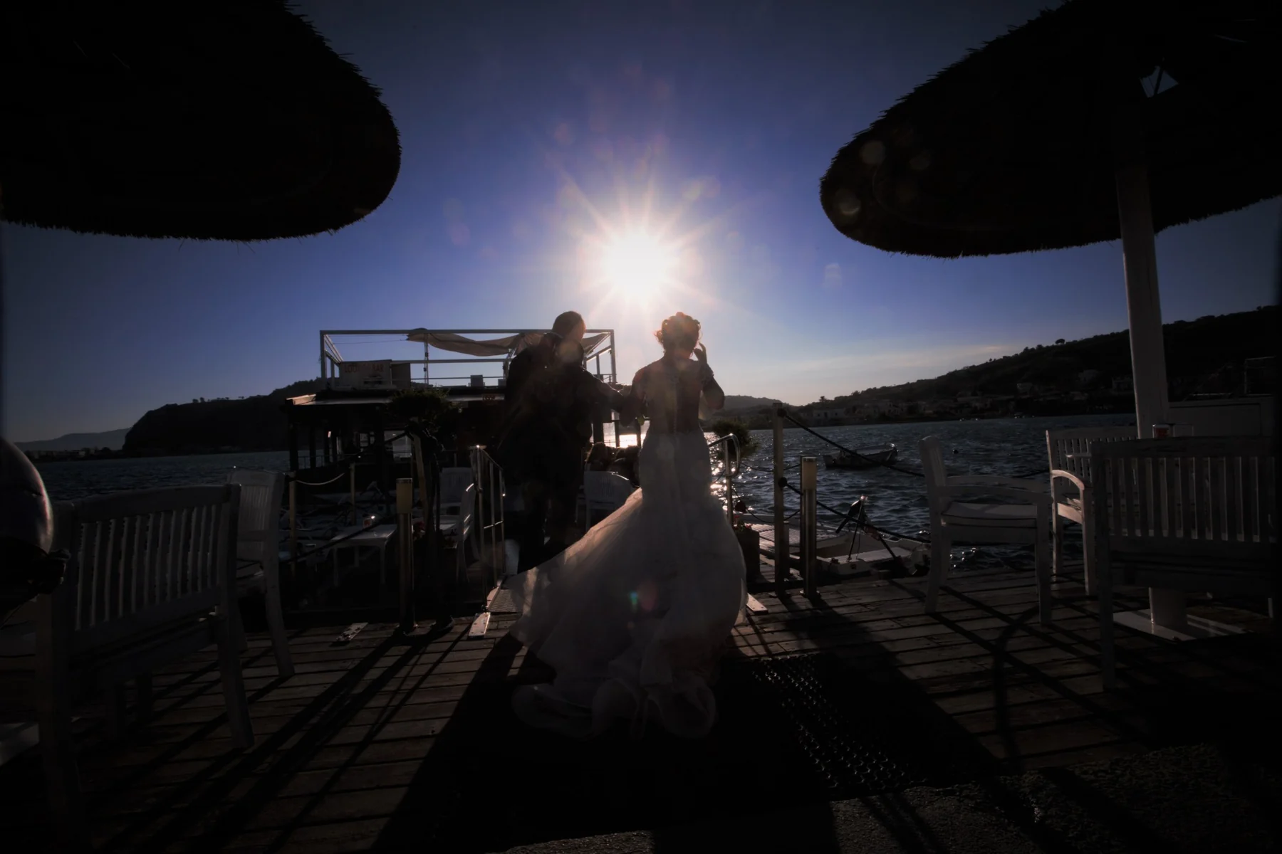 Sposi al tramonto