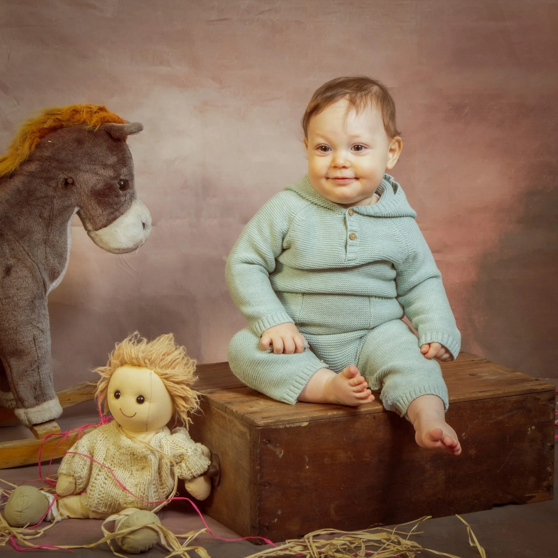 Ritratto bambino per servizio battesimo
