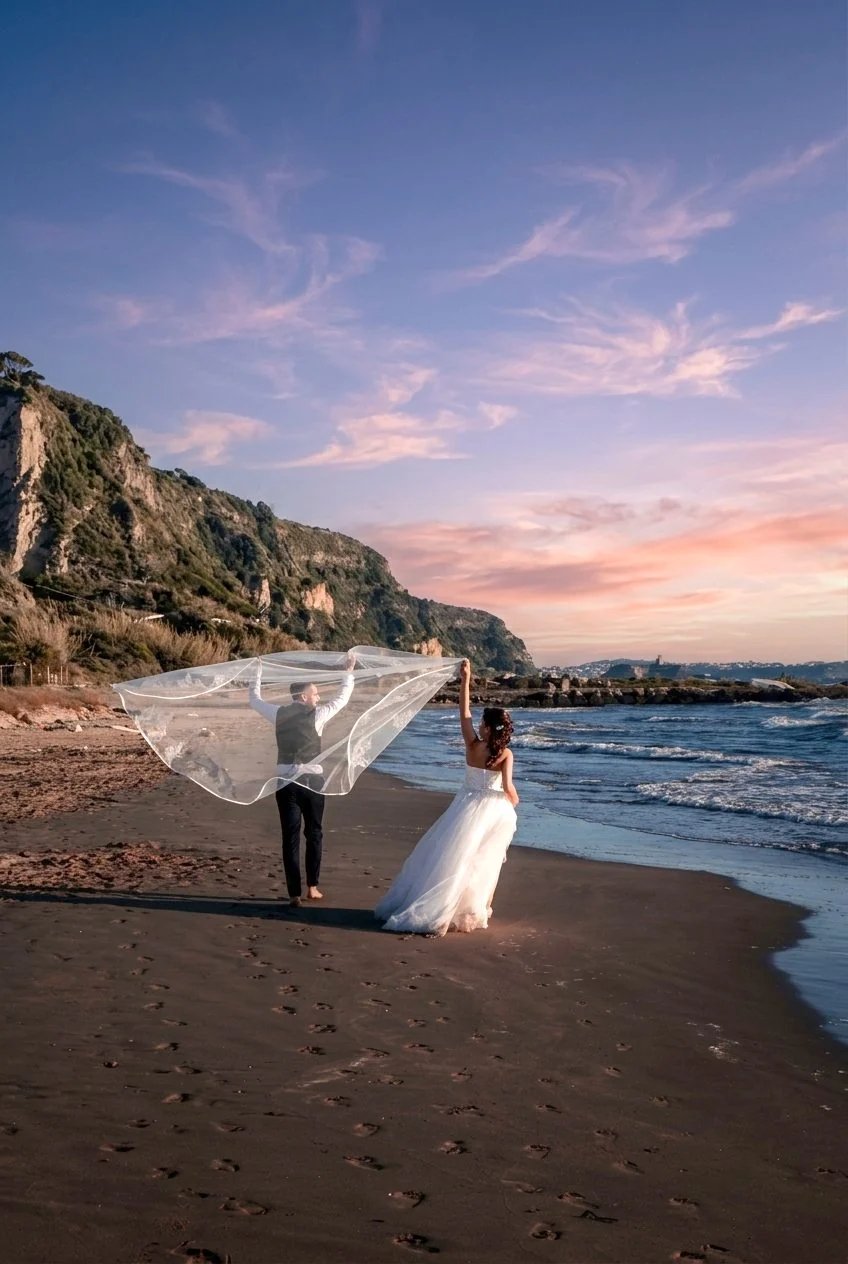 Sposi sulla spiaggia